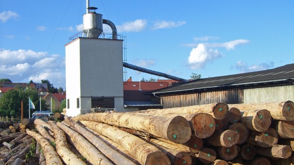 Exterior view of the hardwood sawmill